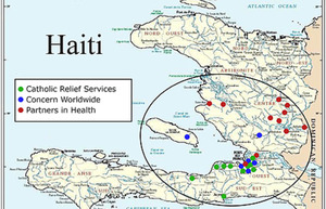 Haiti and earthquake affected areas